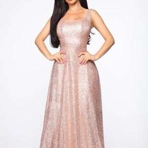Rose Gold/Pink Fashion Nova Dress